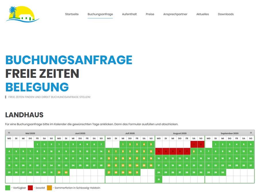 Wordpress Webdesign Referenz: Homepages für Ferien-Verein