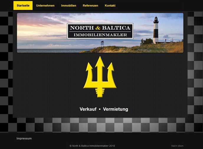 Joomla Webdesign Referenz: CMS Homepage für Immobilienmakler in Malente