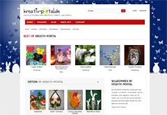 Screenshot Joomla Webdesign Portal für www.kreativ-portal.de
