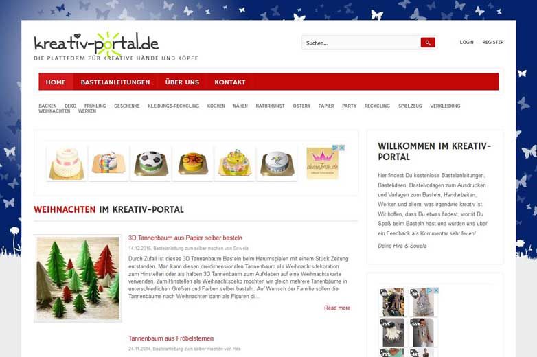 Webdesign Joomla Referenz: Portal Website für Bastelanleitungen in Bosau