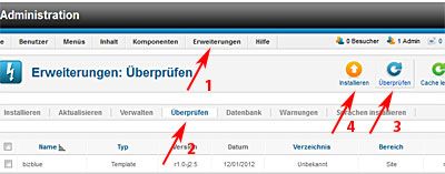 Fehler: Template ist installiert, wird aber im Backend nicht angezeigt