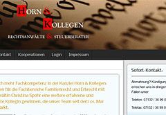 Screenshot Webdesign-Referenz Joomla Migration für Rechtsanwalts-Kanzlei