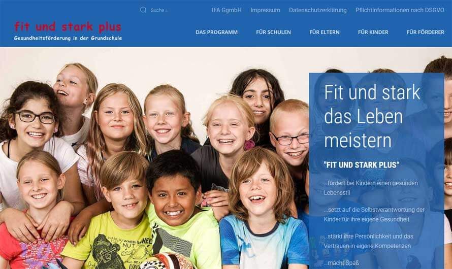 Wordpress Webdesign Referenz: Homepages für IFA GgmbH (fit & stark plus)