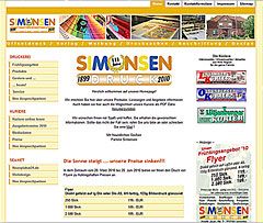 Joomla Webdesign Referenz: CMS Homepage für Druckerei in Lensahn