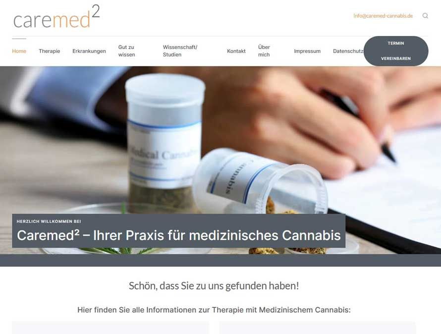 Wordpress Webdesign Referenz: Homepage für medizinisches Cannabis Frankfurt