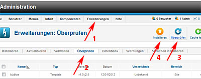 Fehler: Template ist installiert, wird aber im Backend nicht angezeigt