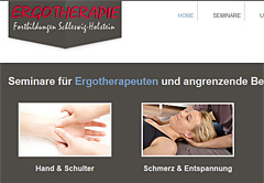 Screenshot Joomla Webdesign für Ergofobi, Bosau