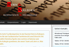 Screenshot Webdesign-Referenz Joomla Migration für Rechtsanwalts-Kanzlei