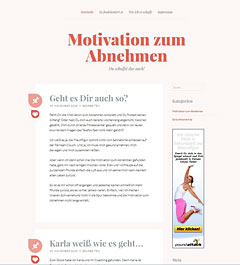 Screenshot WordPress Webdesign für Affilate Website